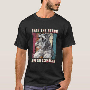 Angst de Baard Liefde de Schnauzer T-shirt