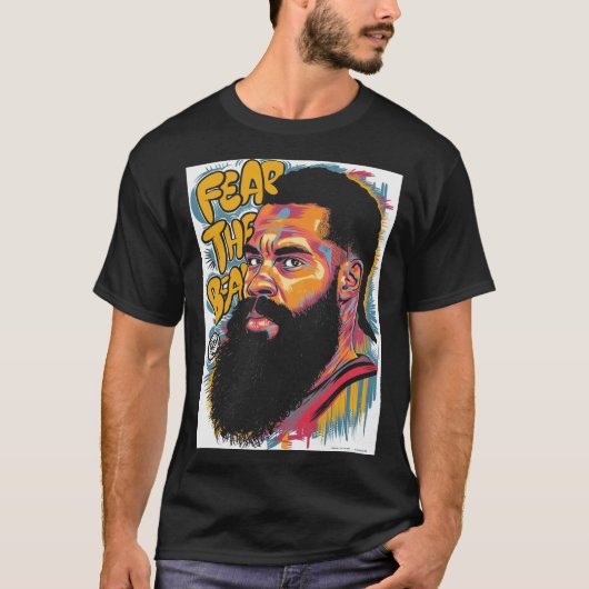 Angst De Baard Reuzen Sneaker Gangster God Grappig T-shirt (Voorkant)