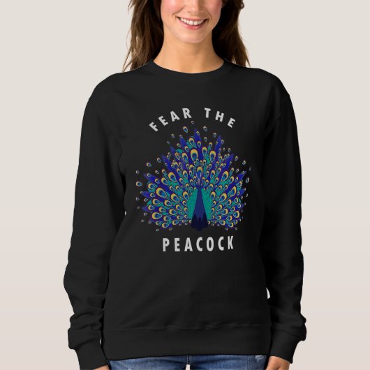 Angst De Peacocks Kleurrijke Peacocks Quote Trui (Voorkant)