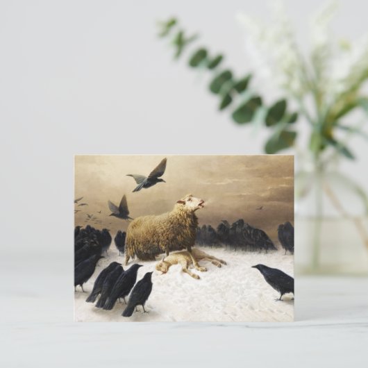 Angst door August Friedrich Albrecht Schenck Briefkaart (Staand voorkant)