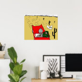 Angst en afkeer met Godzilla Poster (Thuiskantoor)