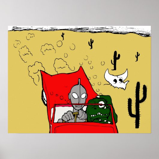 Angst en afkeer met Godzilla Poster (Voorkant)