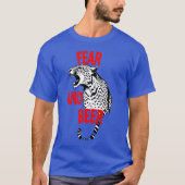 Angst en bier – Fierce Leopard Party T-shirt (Voorkant)