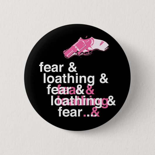 Angst en verlies ronde button 5,7 cm (Voorkant)