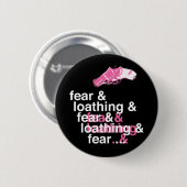 Angst en verlies ronde button 5,7 cm (Voorkant /achterkant)