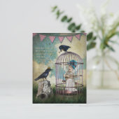 Angst en vrijheid Inspirerend quote Briefkaart (Staand voorkant)