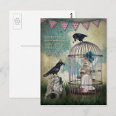 Angst en vrijheid Inspirerend quote Briefkaart (Voorkant / Achterkant)