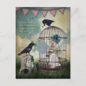 Angst en vrijheid Inspirerend quote Briefkaart (Voorkant)