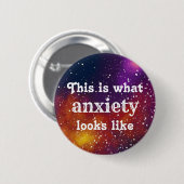 Angst  Galaxy-identiteit Ronde Button 5,7 Cm (Voorkant /achterkant)
