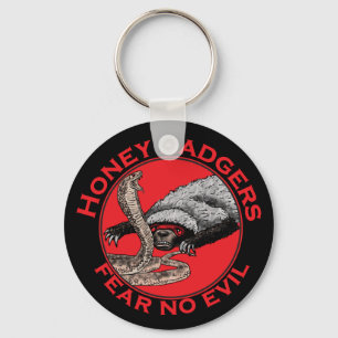 Angst geen aambeeld Badass Honey Badger Snake Anim Sleutelhanger