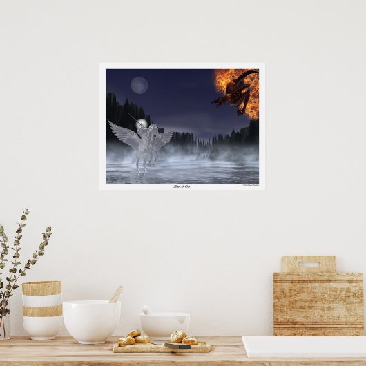 Angst Geen aambeeld Poster (Keuken)