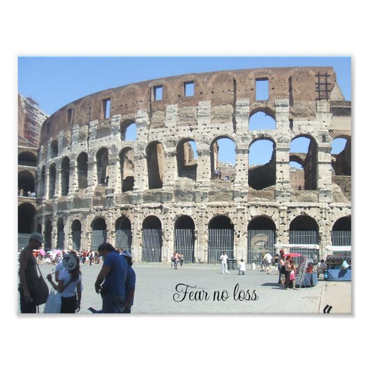 Angst geen verlies foto afdruk (Voorkant)