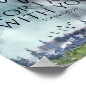 Angst geen Waterverf Natuur Christelijke Bijbelver Poster (Hoek)