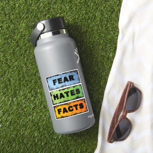 Angst Haat Feiten   12 Stappen Herstel Slogan Sticker