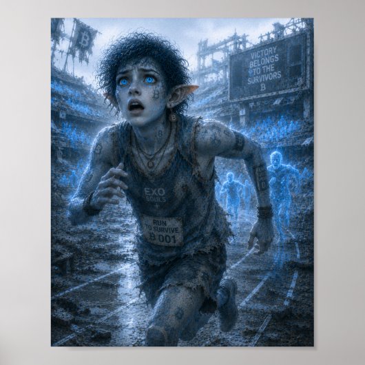 Angst / Hardloper / Verwoest Stadion Poster (Voorkant)