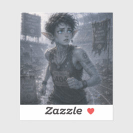 Angst / Hardloper / Verwoest Stadion Sticker