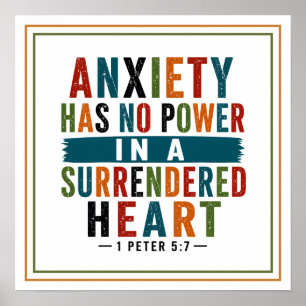 Angst Heeft Geen Macht in Een Overgegeven Hart Cit Poster