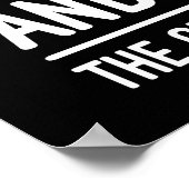 Angst heeft twee betekenissen: Motivatie succes Poster (Hoek)