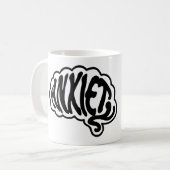  angst in de hersenen koffiemok (Voorkant links)