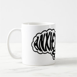  angst in de hersenen koffiemok