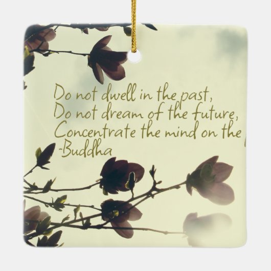 Angst Inspiratie uit Boeddha Keramisch Ornament (Achterkant)