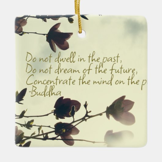 Angst Inspiratie uit Boeddha Keramisch Ornament (Voorkant)