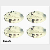 Angst Inspiratie uit Boeddha Ovale Sticker (Vel)