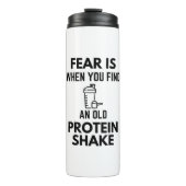 Angst is dat je een oud eiwit vindt dat de gym thermosbeker (Voorkant)