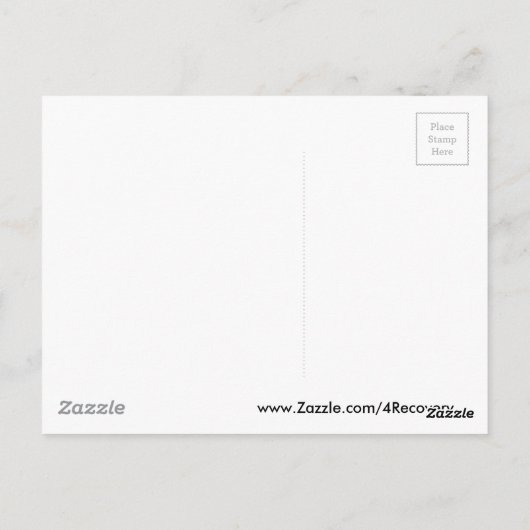 Angst is de afwezigheid van geloof briefkaart (Achterkant)