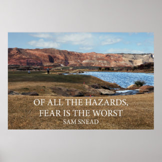 Angst is de ergste van alle gevaren poster