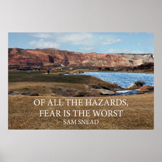 Angst is de ergste van alle gevaren poster (Voorkant)