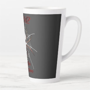 Angst is een illusie - Creepy Skull Spider Latte Mok