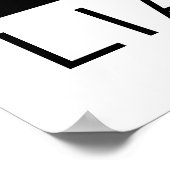 Angst is een leugenaar poster (Hoek)