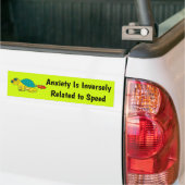 Angst is omgekeerd gerelateerd aan snelheid - grap bumpersticker (Op Truck)