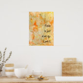 Angst is slechts energie poster (Keuken)