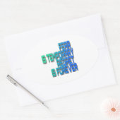 angst is tijdelijke Sticker (Envelop)