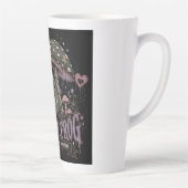 Angst Kikker Overdenken Maneschijn Ontwerp Latte Mok (Rechts)