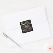 Angst Kikker Overdenken Maneschijn Ontwerp Vierkante Sticker (Envelop)