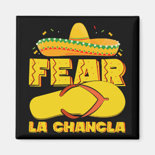 Angst La Chancla Grappige Mexicaanse Cinco De Mayo Magneet