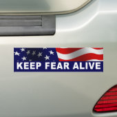Angst Levende Bumpersticker houden (Op auto)