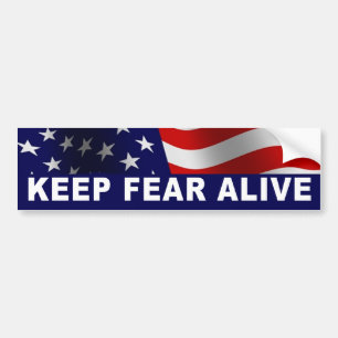 Angst Levende Bumpersticker houden