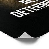 Angst - Lion Motivatie Poster (Hoek)