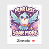 Angst Minder Stijgen Meer Stoutmoedige Motivatie S Sticker (Vel)