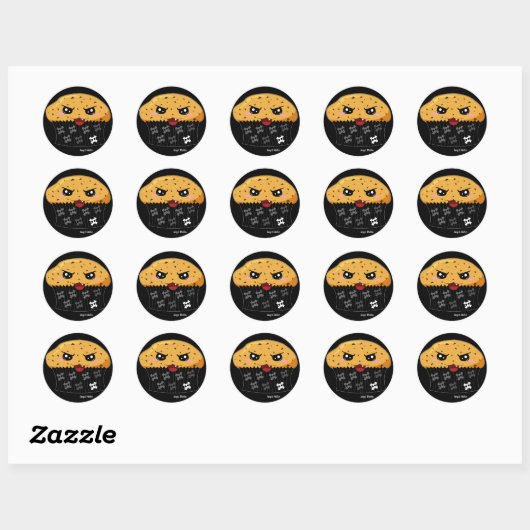 Angst Muffin Ronde Sticker (Vel)