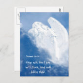 Angst niet bemoedigend Angel Clouds Sky Briefkaart (Voorkant / Achterkant)