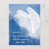 Angst niet bemoedigend Angel Clouds Sky Briefkaart (Voorkant)