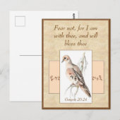 Angst niet bevorderlijk voor Waterverf Vogel Briefkaart (Voorkant / Achterkant)