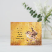 Angst niet bevorderlijk voor Waterverf Vogel Briefkaart (Staand voorkant)