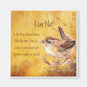 Angst niet bevorderlijk voor Waterverf Vogel Magneet