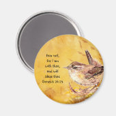 Angst niet bevorderlijk voor Waterverf Vogel Magneet (Voorkant / Achterkant)